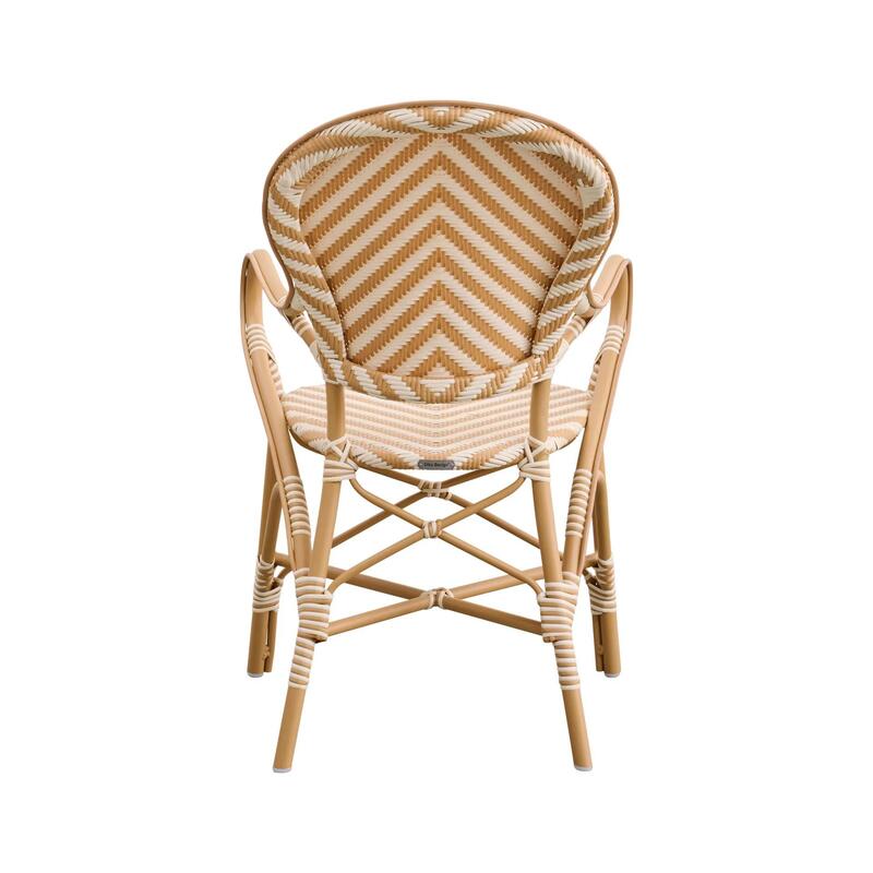 Isabell Arm Chair AluRattan Chevron - Thumbnail 4