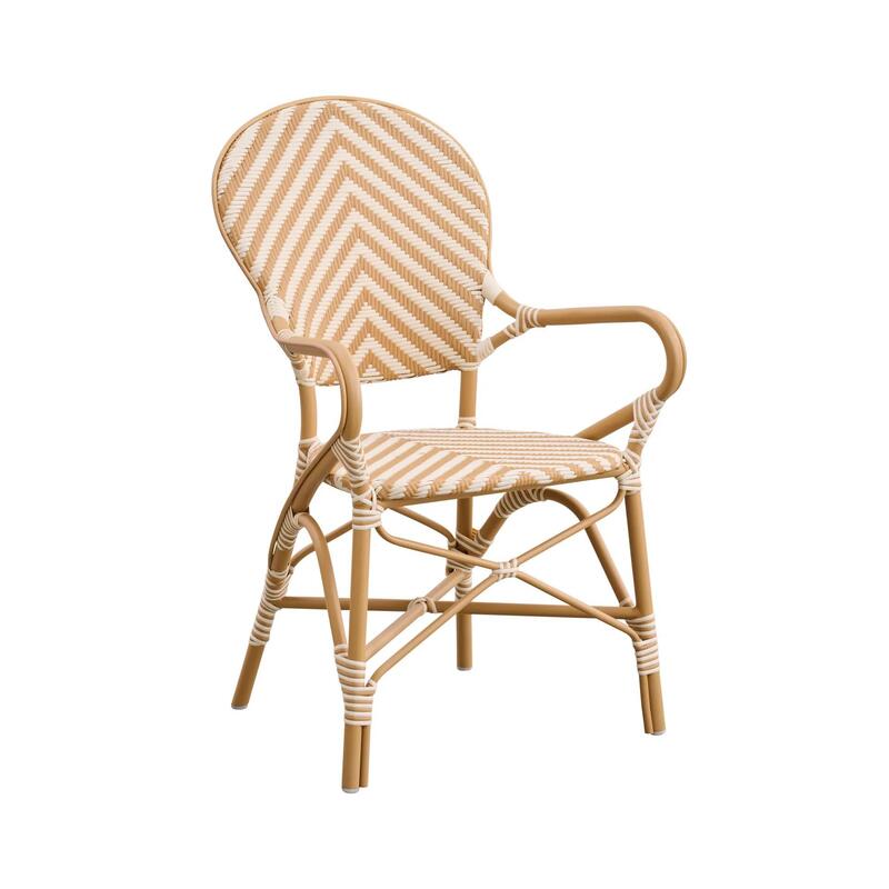 Isabell Arm Chair AluRattan Chevron - Image 1