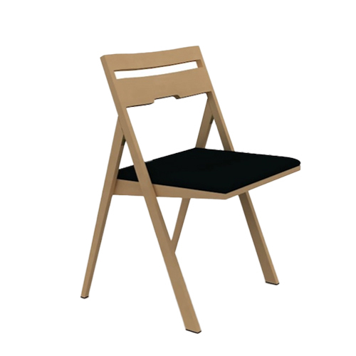 'Scoop-Up' Wood Folding Chair - Image 1
