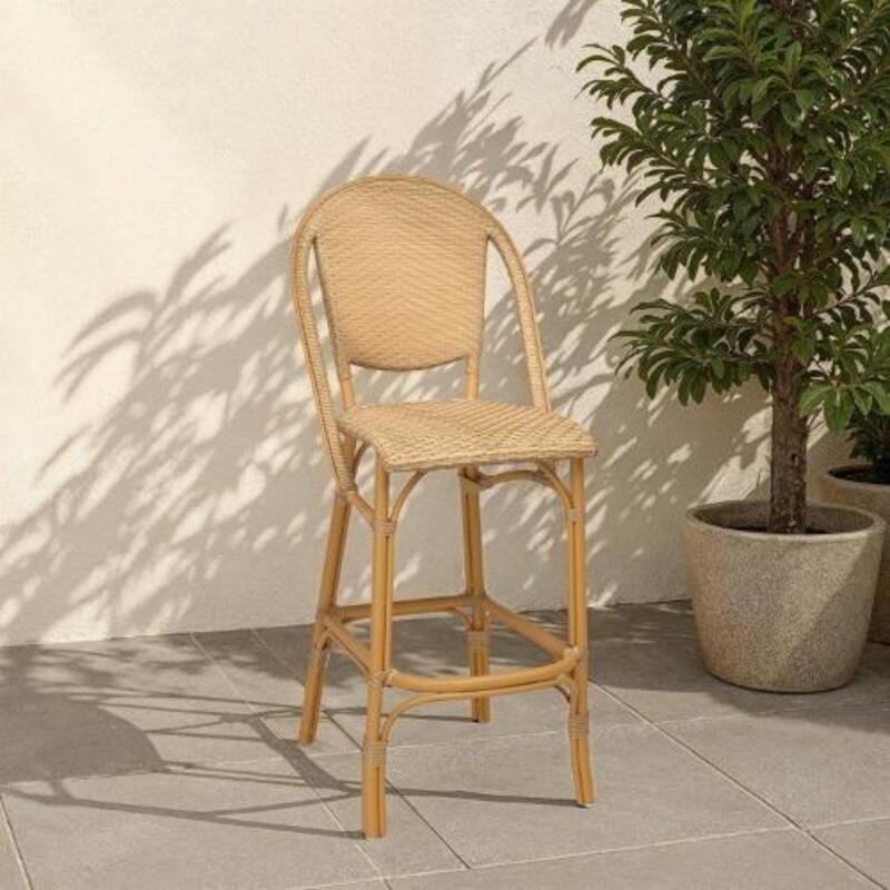 Sofie Bar Stool AluRattan - Thumbnail 3