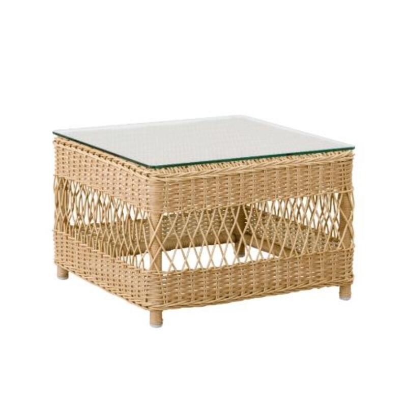 Anna Side Table w/ Glass Top - Image 1