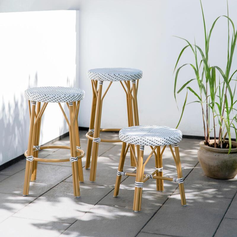 Simone Bar Stool AluRattan - Thumbnail 3