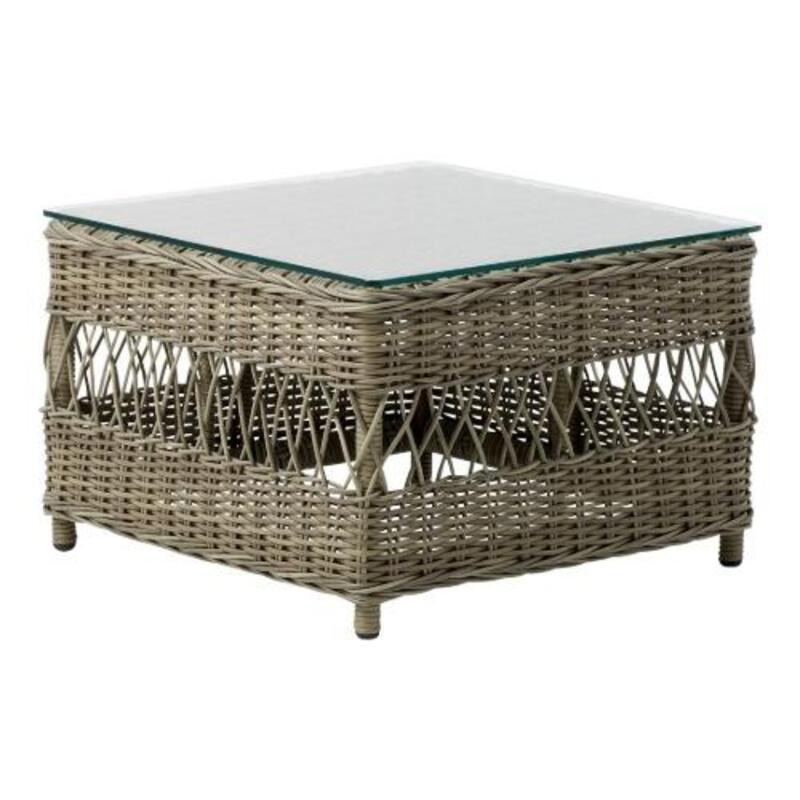Anna Side Table w/ Glass Top - Image 1