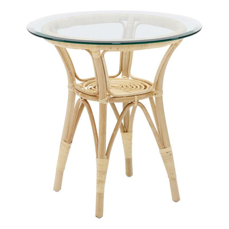 Tony Side Table w/Glass Top - Image 1