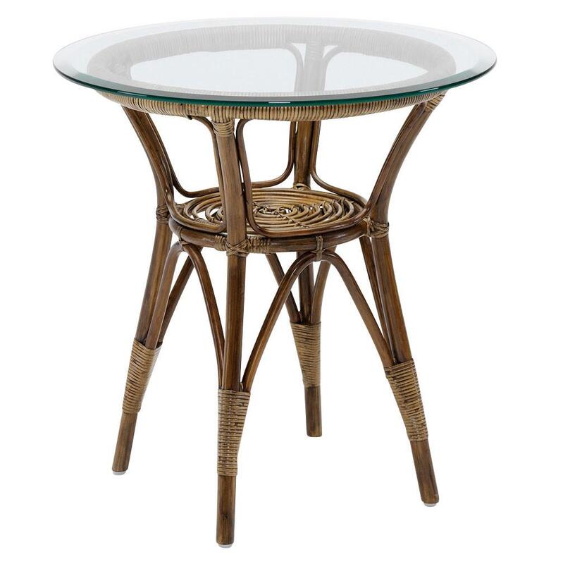 Tony Side Table w/Glass Top - Image 1