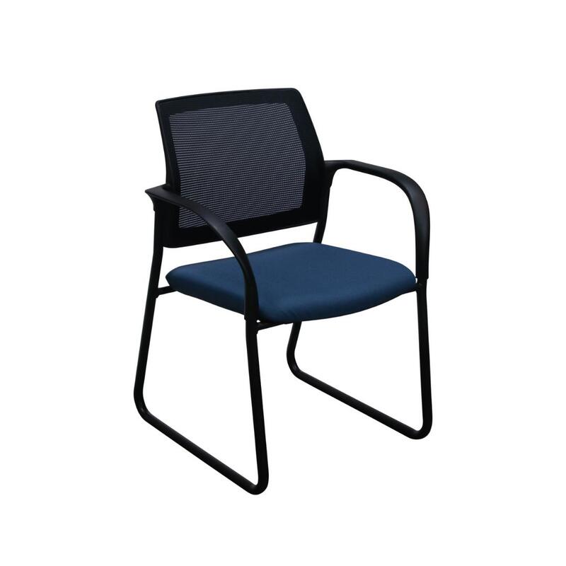Used Mesh Back Sled Base Side Chair - Image 1