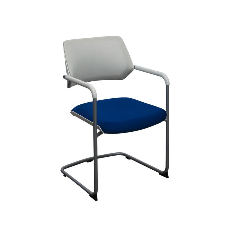 Used Off-White Mesh Side Chair - Image 1