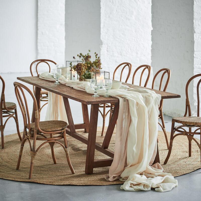 Lucas Teak Dining Table 95X39 - Thumbnail 2