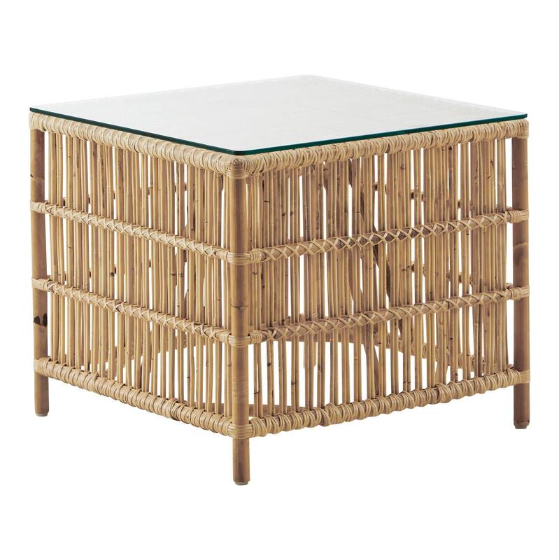 Donatello Side Table w/ Glass Top - Image 1