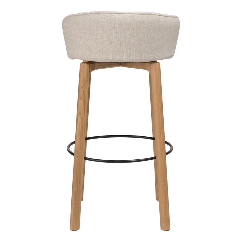 Glide Bar Stool w/Backrest - Upholstered - Thumbnail 2