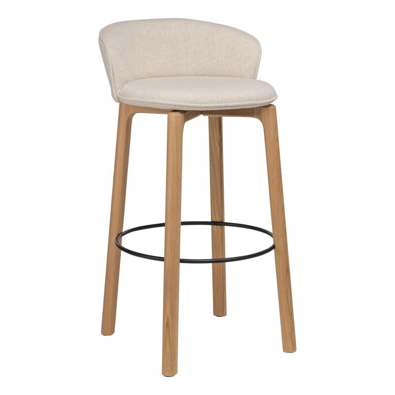 Glide Bar Stool w/Backrest - Upholstered - Image 1