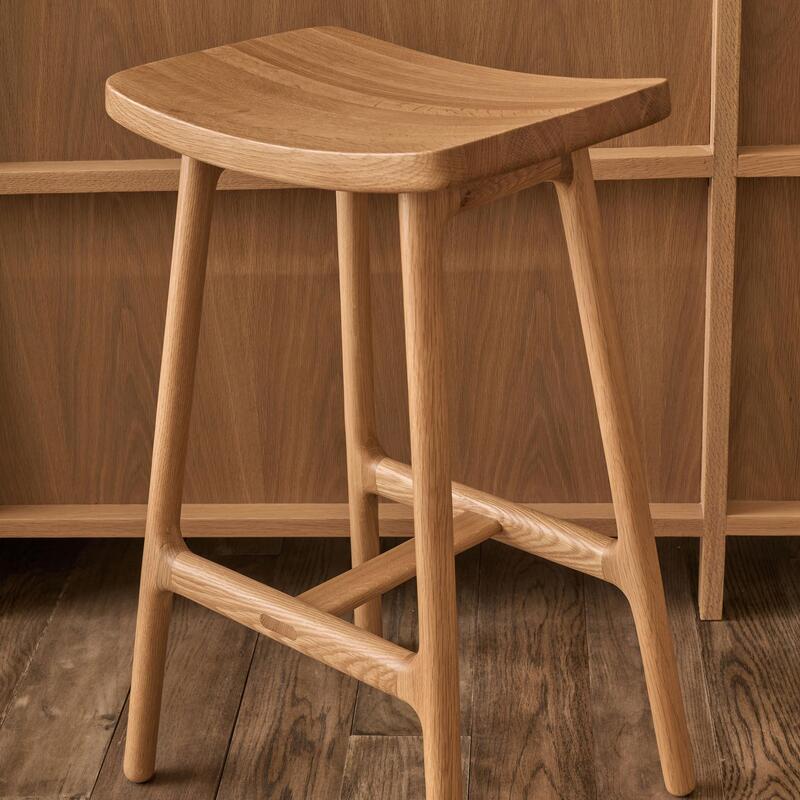 Odd Counter Stool w/Wood Seat - Thumbnail 3