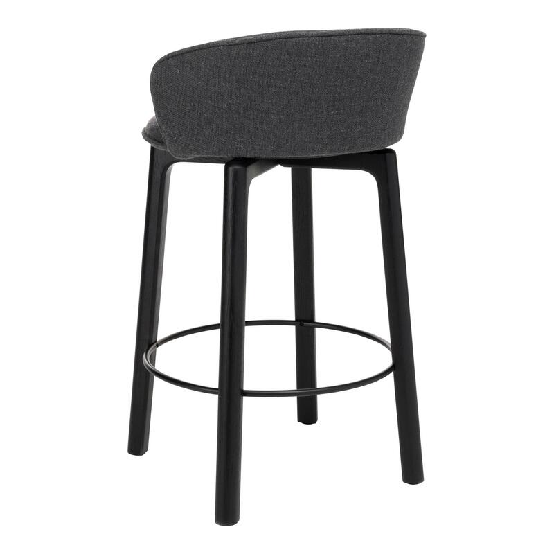 Glide Counter Stool w/Backrest - Upholstered - Thumbnail 5