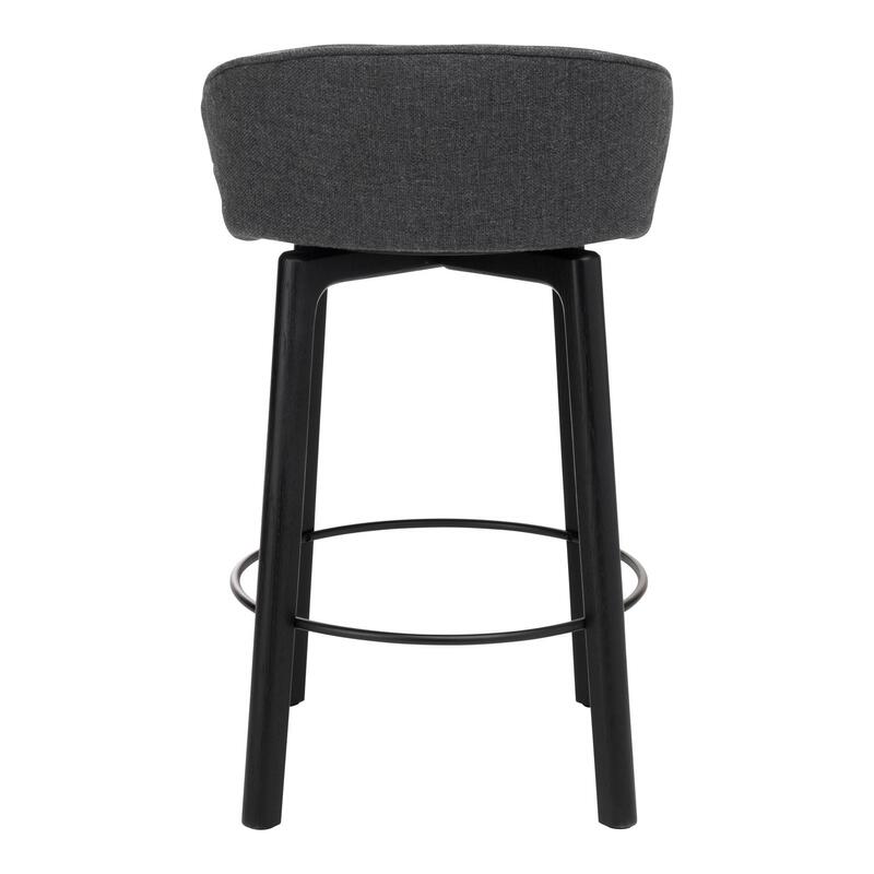 Glide Counter Stool w/Backrest - Upholstered - Thumbnail 4