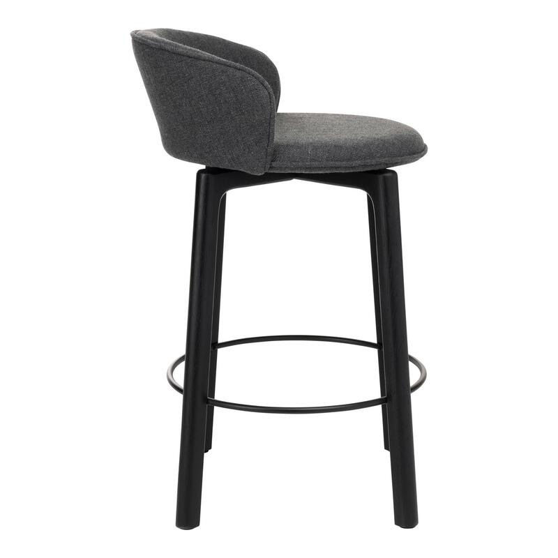 Glide Counter Stool w/Backrest - Upholstered - Thumbnail 3