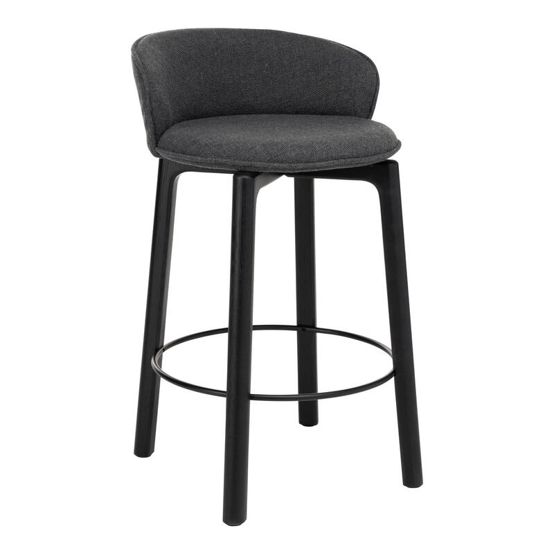 Glide Counter Stool w/Backrest - Upholstered - Image 1