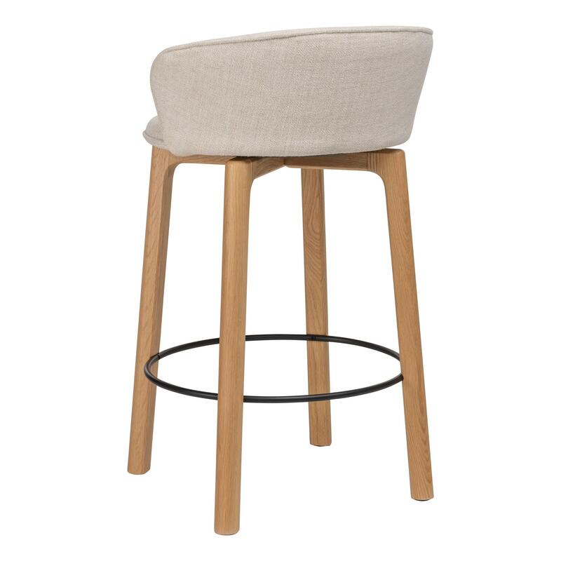 Glide Counter Stool w/Backrest - Upholstered - Thumbnail 5