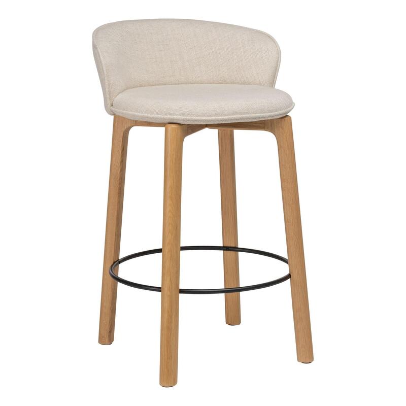 Glide Counter Stool w/Backrest - Upholstered - Image 1