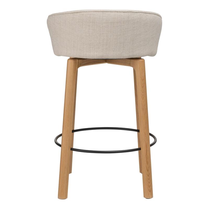 Glide Counter Stool w/Backrest - Upholstered - Thumbnail 4