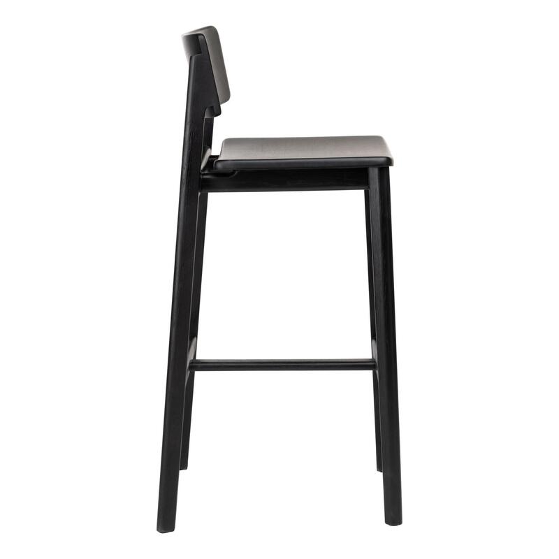 Poise Bar Stool w/Wood Seat - Thumbnail 3