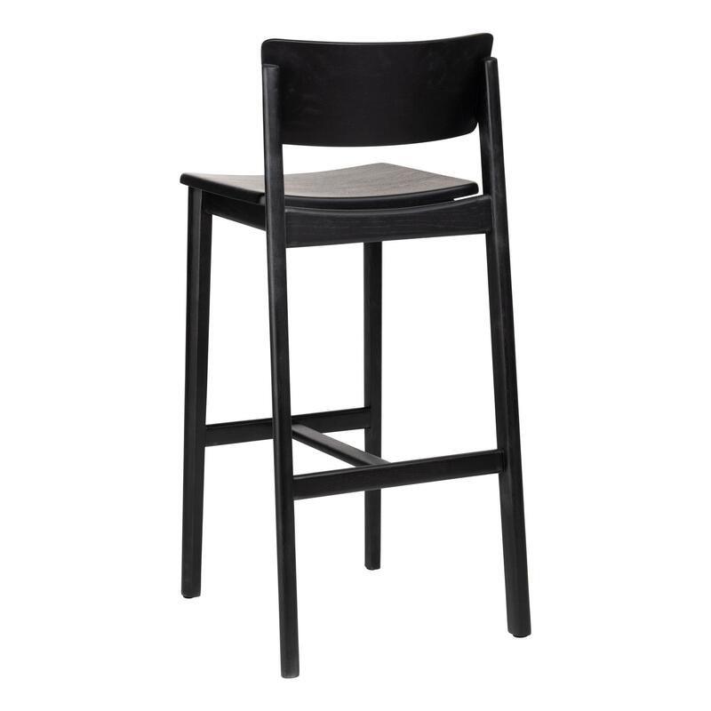 Poise Bar Stool w/Wood Seat - Thumbnail 4