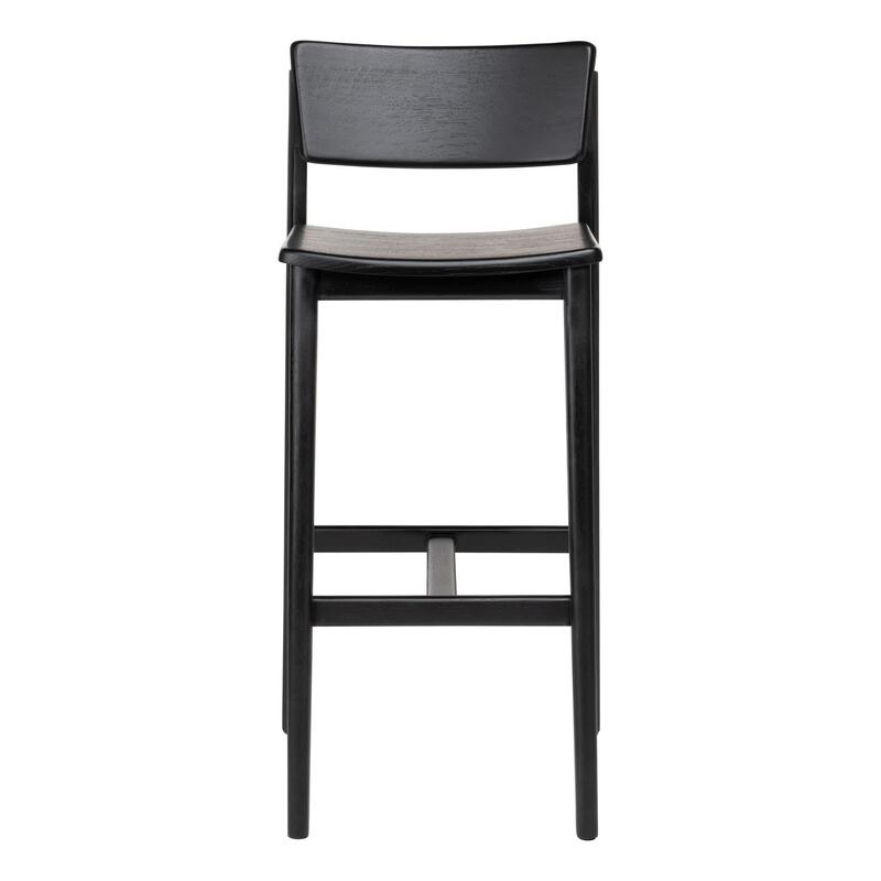 Poise Bar Stool w/Wood Seat - Thumbnail 2