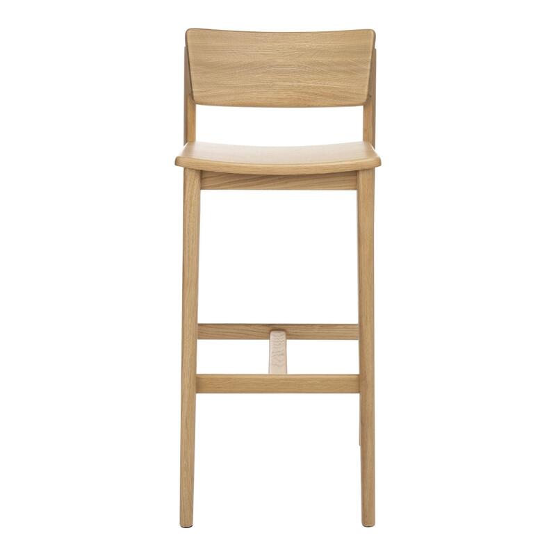 Poise Bar Stool w/Wood Seat - Thumbnail 2