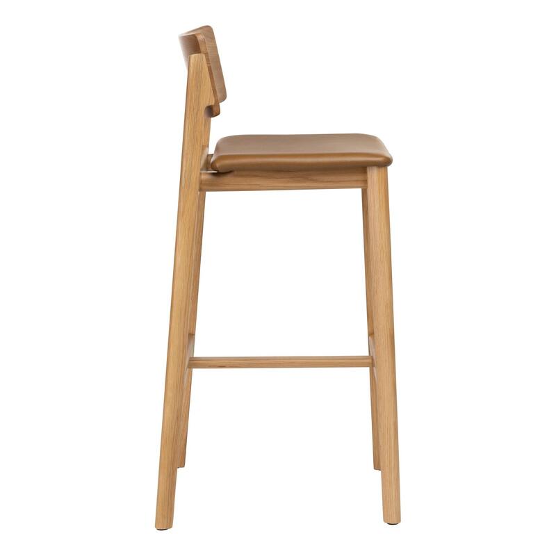 Poise Bar Stool w/Upholstered Seat - Thumbnail 2