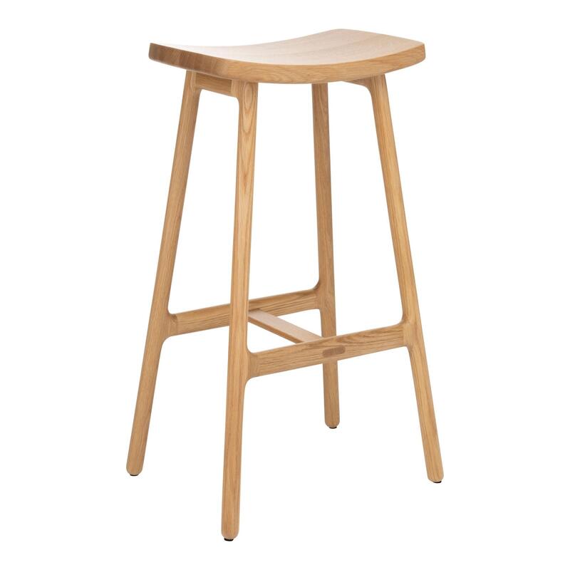 Odd Bar Stool w/Wood Seat - Image 1