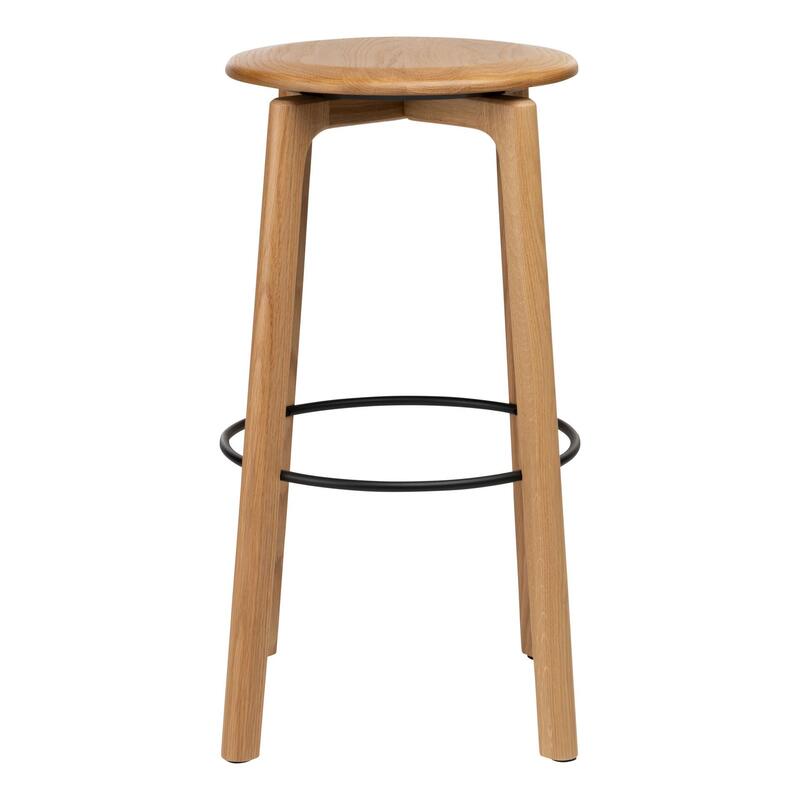 Glide Bar Stool w/Wood Seat - Thumbnail 2