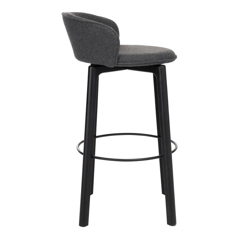 Glide Bar Stool w/Backrest - Upholstered - Thumbnail 2
