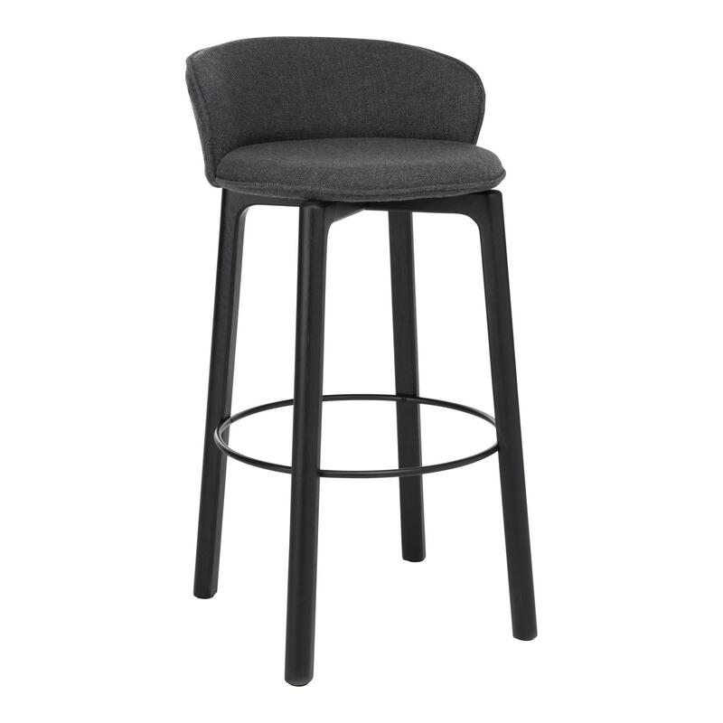 Glide Bar Stool w/Backrest - Upholstered - Image 1