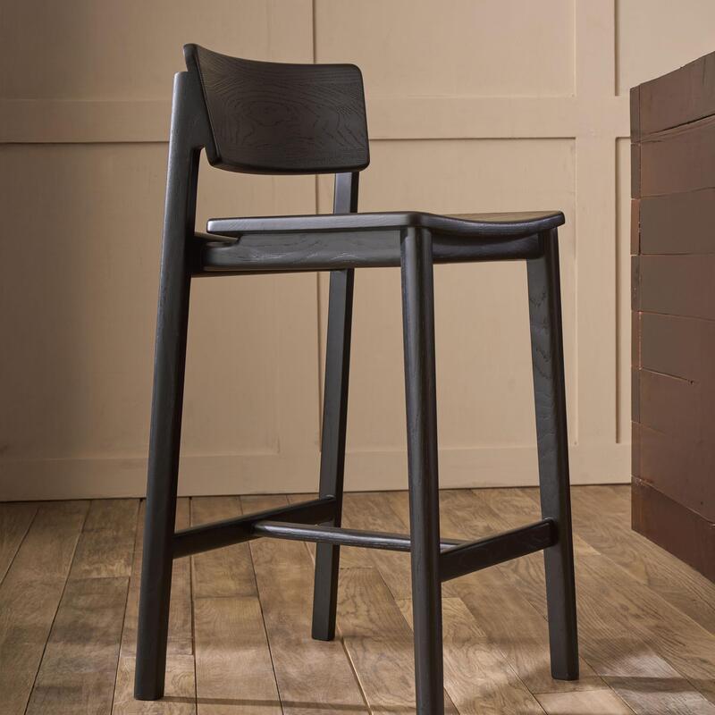 Poise Counter Stool w/Wood Seat - Thumbnail 5