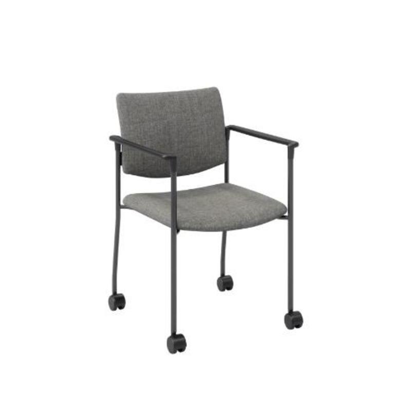 Evolve Chair Arms, Casters, Upholstered Back - Image 1