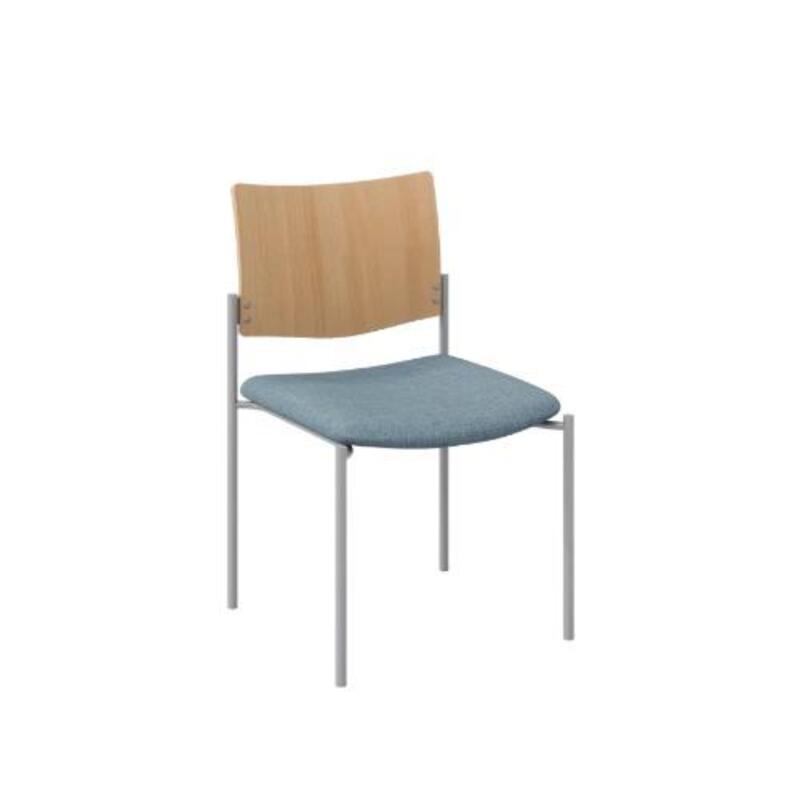 Evolve Chair Armless, Wood Back - Image 1