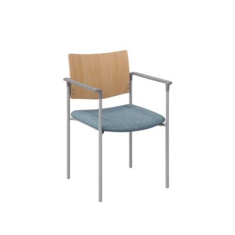 Evolve Chair Arms, Wood Back - Image 1