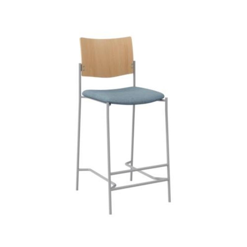 Evolve Barstool, Wood Back - Image 1
