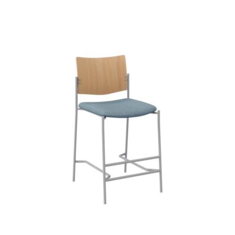 Evolve Counter Stool, Wood Back - Image 1