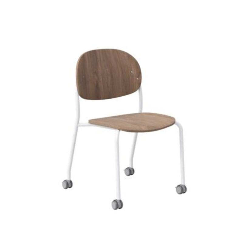 Tioga Guest Chair, Armless, Casters - Image 1