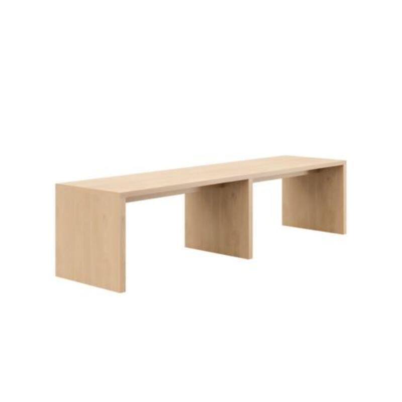 Loci 42" x 168" Communal Waterfall Bar Table - Image 1