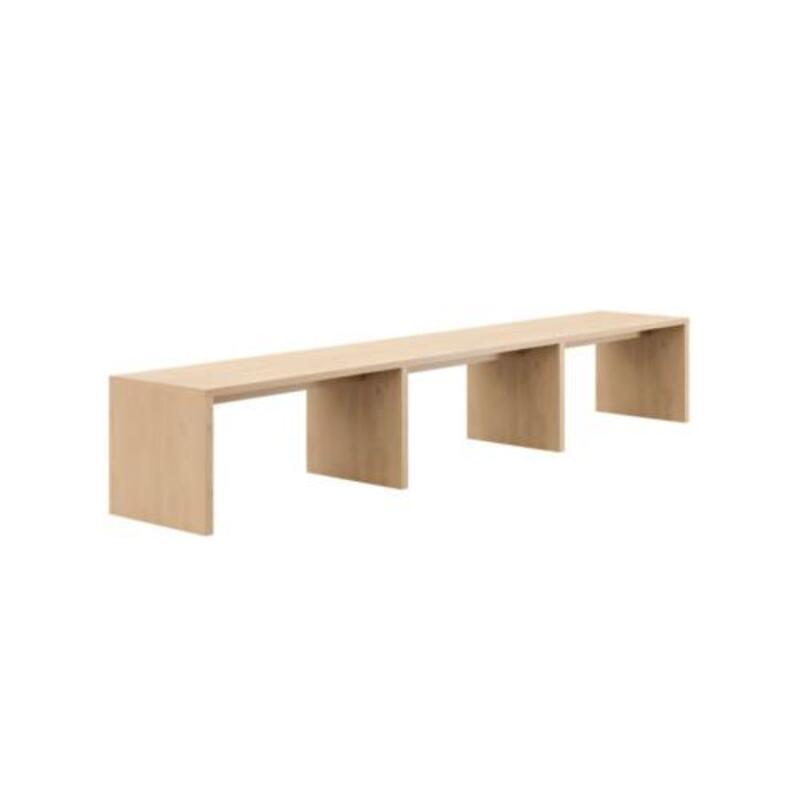 Loci 42" x 252" Communal Waterfall Bar Table - Image 1