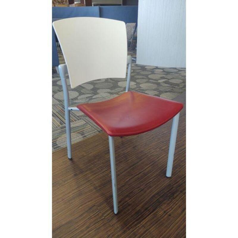 Coalesse Enea Cafe Chair (Red/White) - Thumbnail 2