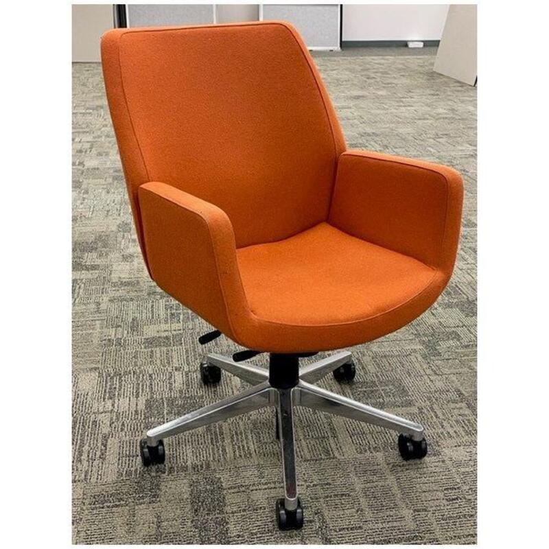 Steelcase Bindu Mid - Back Conference Chair (Orange/Chrome) - Thumbnail 2