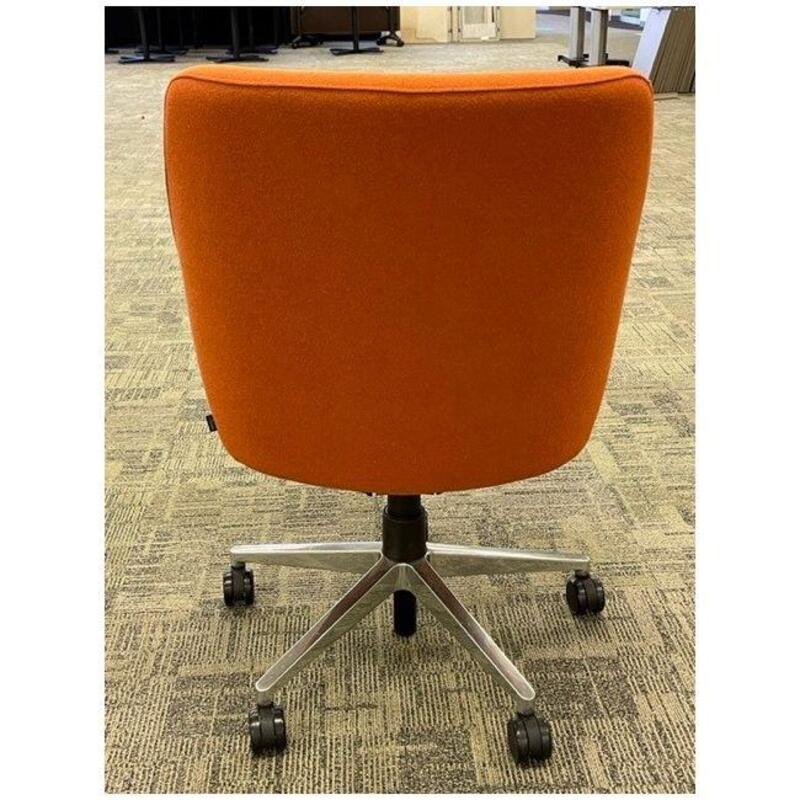 Steelcase Bindu Mid - Back Conference Chair (Orange/Chrome) - Thumbnail 4