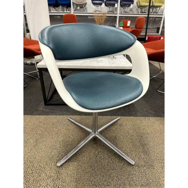 Coalesse Lox Chair (Blue/White) - Thumbnail 2