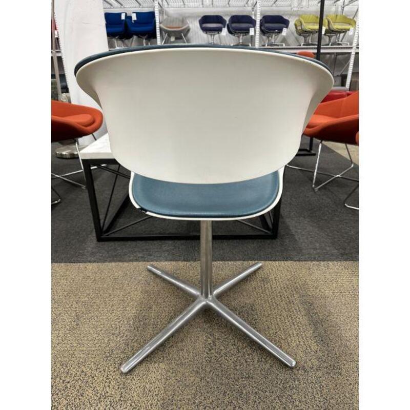 Coalesse Lox Chair (Blue/White) - Thumbnail 4