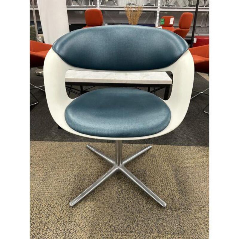 Coalesse Lox Chair (Blue/White) - Thumbnail 3