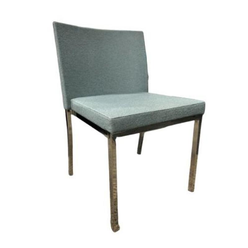 Stylex Mark 2 Armless Guest Stack Chair (Blue/Chrome) - Image 1