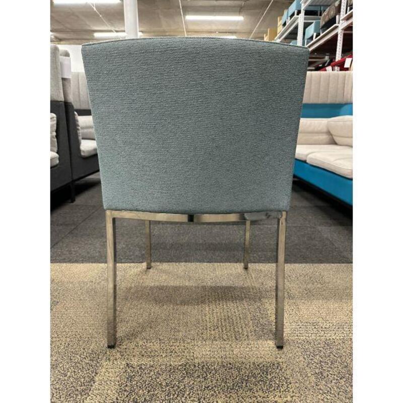 Stylex Mark 2 Armless Guest Stack Chair (Blue/Chrome) - Thumbnail 4