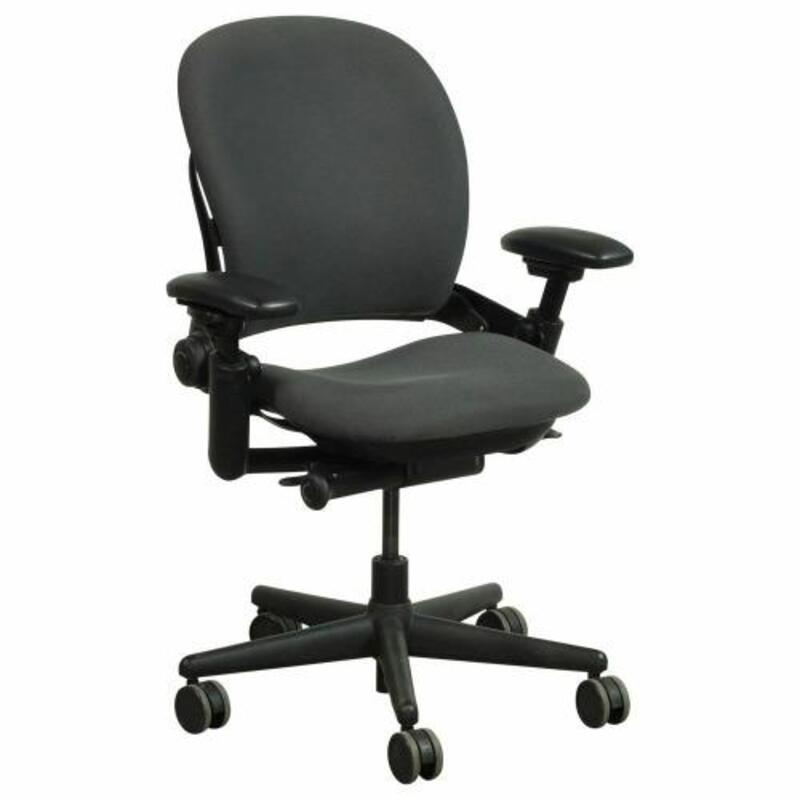 ReNewed Steelcase Leap V1 Task Chair (Black Frame) - Image 1
